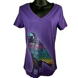Universal Studios The Mummy Falcon Short Sleeve Purple T Women’s L Iridescence